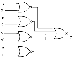 754_Draw the logic circuit using NOR gates using K-map.png